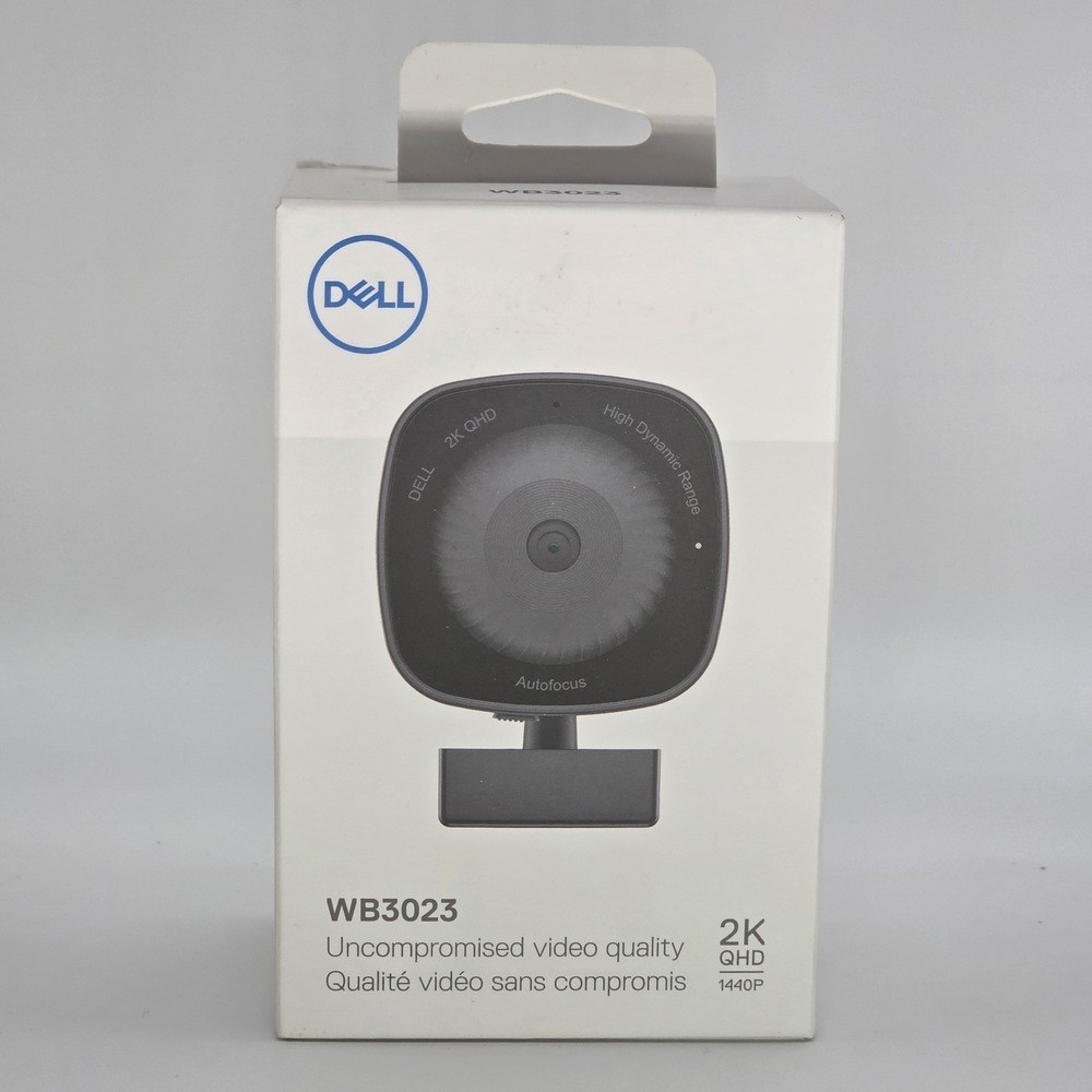 NEW Dell Webcam Camera WB3023 (2K QHD 1440p) OEM Genuine Factory Sealed HDR